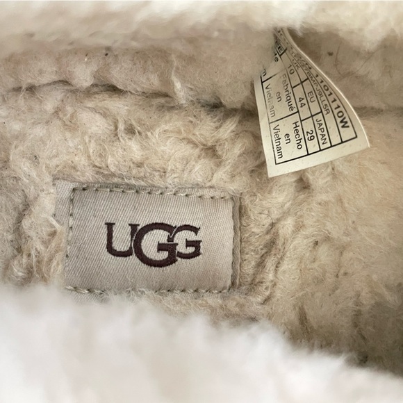 UGG Ascot Loafer Slipper Mens Size 11 Chestnut Brown Suede Sheepskin Slip On - Picture 7 of 12